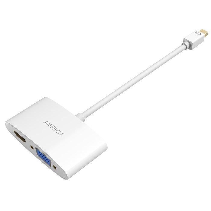 [Upgraded Version 4K] AIFFECT 2 in 1 Mini DP to HDMI & VGA 4K Adapter Cable ( Compatible with Thunderbolt ) for... N3