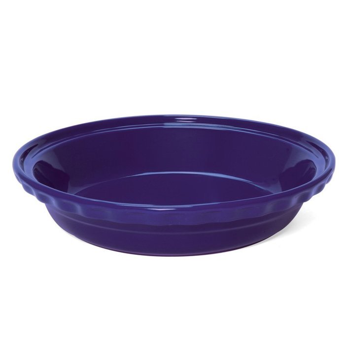 Chantal 9.5-inch Deep Pie Dish, Indigo Blue