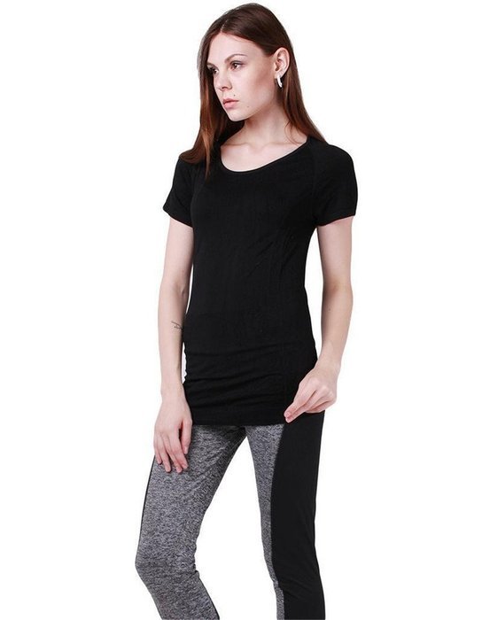 GU Angqi Women Sports T-Shirt Tee Athletic Neck Quick Dry Gym Yoga Running N7