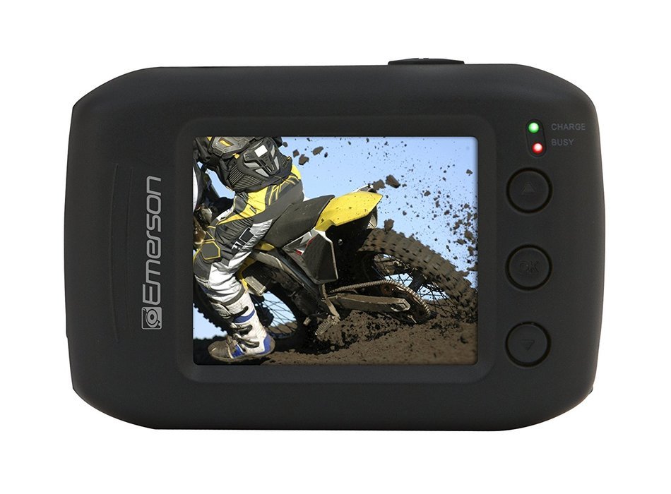 Emerson EVC355BK HD Sports Action Video Camera Kit With Waterproof Case N13