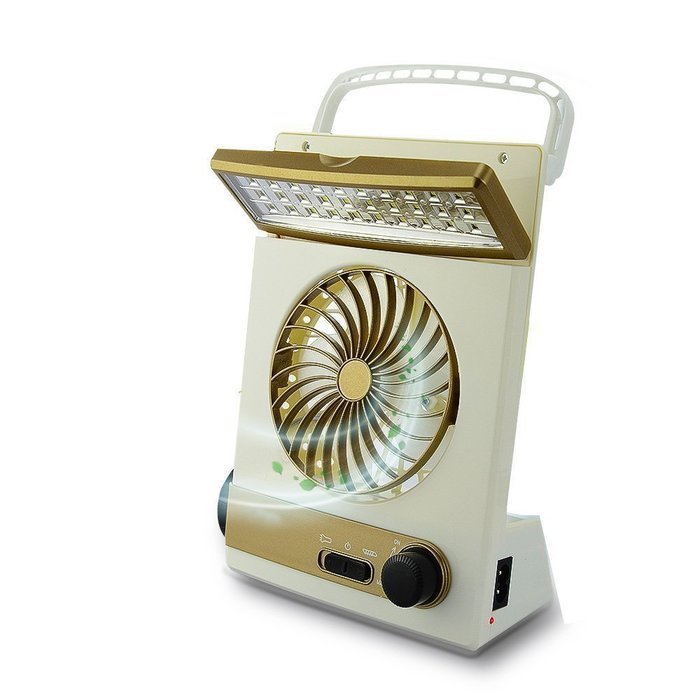 3 in 1 Multi-functional Solar Cooling Table Fans with Eye-Care LED Table Lamp Flashlight Torch Solar Panel Adaptor... N5