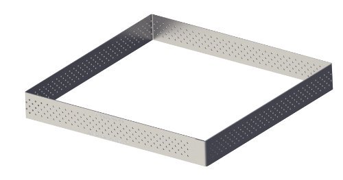 Straight Edge Perforated Stainless Steel Tart