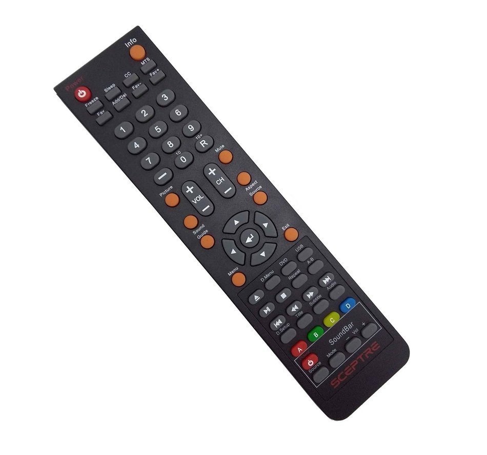 Brand New SCEPTRE TV DVD Soundbar Combo Remote for SCEPTRE TV DVD Soundbar E243BD-FHD E246BD-FHD E325 E245BD-FHDU... N2