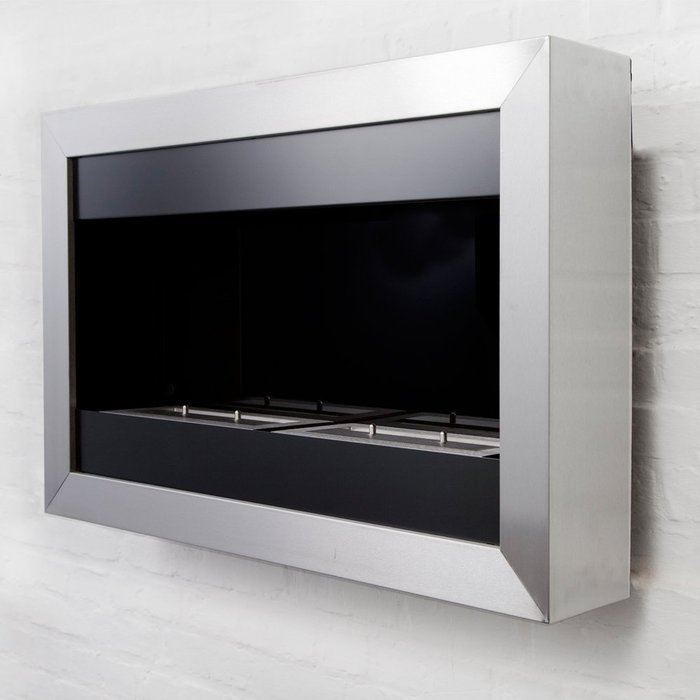 Bio Blaze BB-SQS2 Square Wall Mount Fire Place, Small