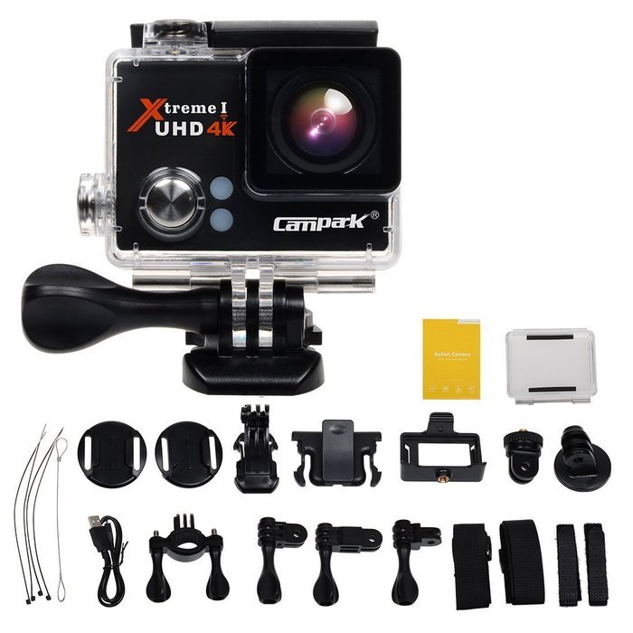 Campark UHD 4K WiFi Extreme Sport Camcorder,mini portable sports camera