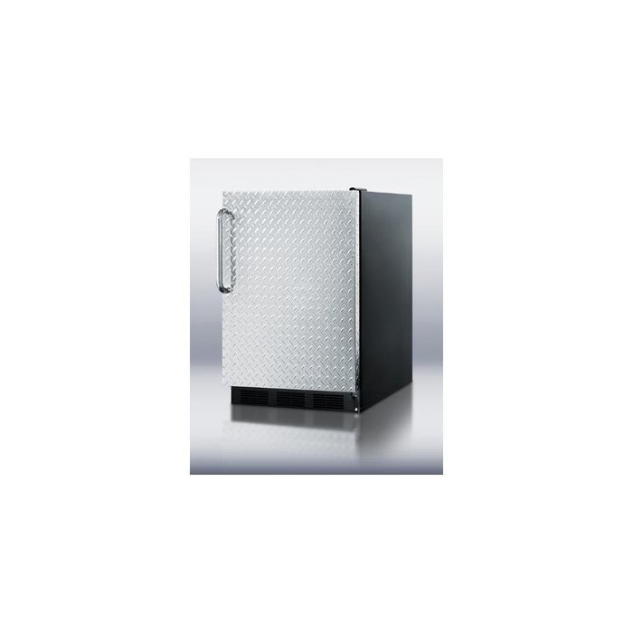 Summit FF6BBI7DPLADA 24" Commercially Approved Refrigerator with 5.5 cu. ft. Capacity Hidden Evaporator One Piece...