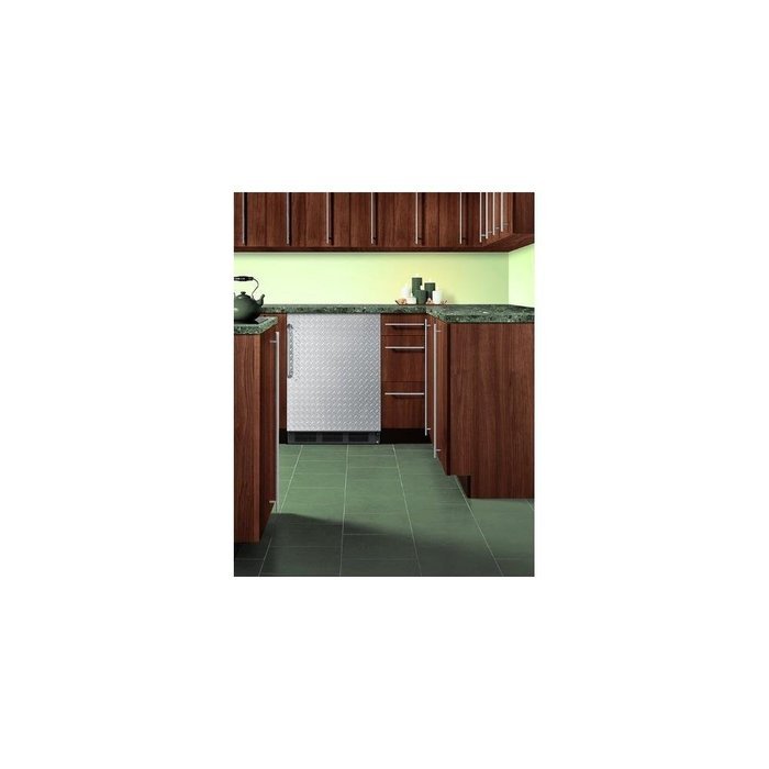 Summit FF6BBI7DPLADA 24" Commercially Approved Refrigerator with 5.5 cu. ft. Capacity Hidden Evaporator One Piece... N2