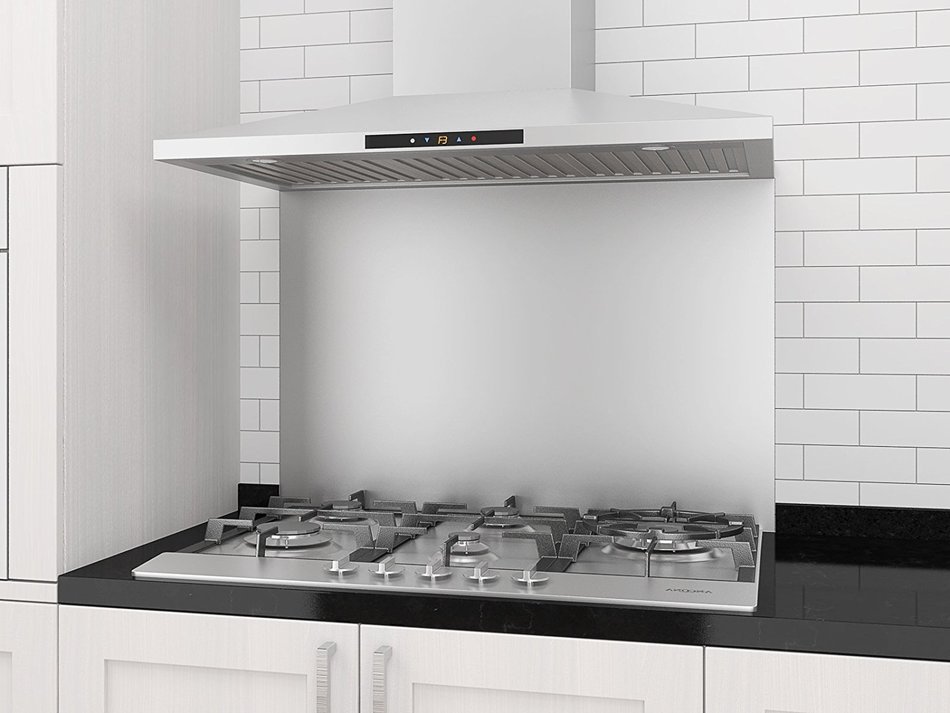 Ancona Chef WPC430 Wall-Mounted Pyramid Style Convertible Range Hood, 30-Inch, Stainless Steel N5