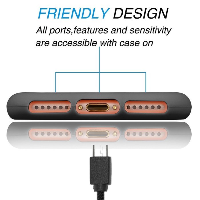 iPhone 7 Case, [4.7 Inch] HLCT Slim Fit Thin, Soft Interior Silicone Bumper & Hard PC Back, Shock-Absorption Hybrid... N5