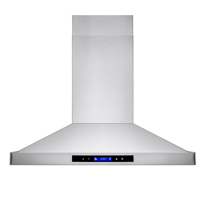 Golden Vantage 30" Island Mount Stainless Steel Touch Screen LED Display Control Powerful Kitchen Cooking Fan... N3