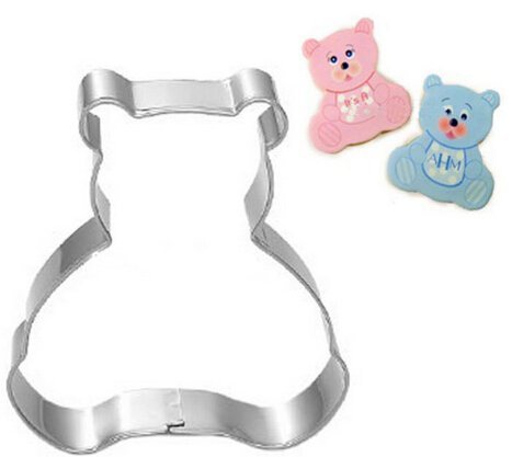 HSE 5pcs Cartoon Bear Metal Cookie Cutters Sushi Molds Sugar Craft Cake Styling Tools DIY Oven Supplies