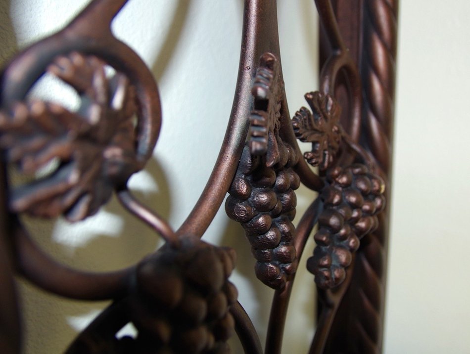 Wrought Iron Wine Cellar Gate (Swing In Left) N6