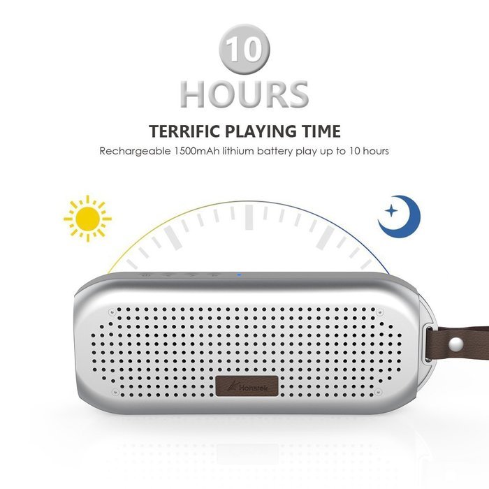 Honstek&nbsp;K5 Portable Wireless 4.0 Bluetooth Speaker, Compact Lightweight Waterproof Outdoor Speaker with Dual Driver... N3
