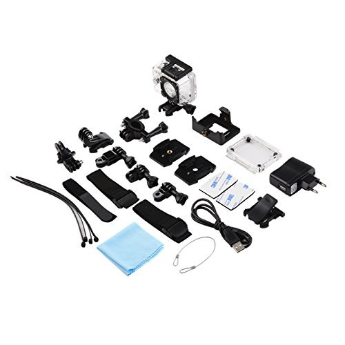Boblov F68 4K Ultra HD 2160P Novatek 96660 Clip 170&deg;Wide Angle 12MP WiFi Action Camera Silver N2