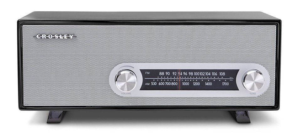 Crosley CR3022A-BK Ranchero Retro AM/FM Tabletop Radio with 3-inch Studio Driver, Black