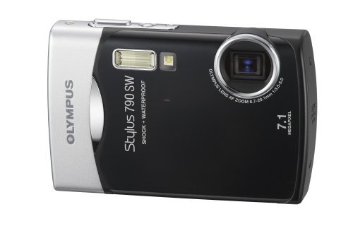 Olympus Stylus 790sw 7.1mp Waterproof Digital Camera With Dual Image 