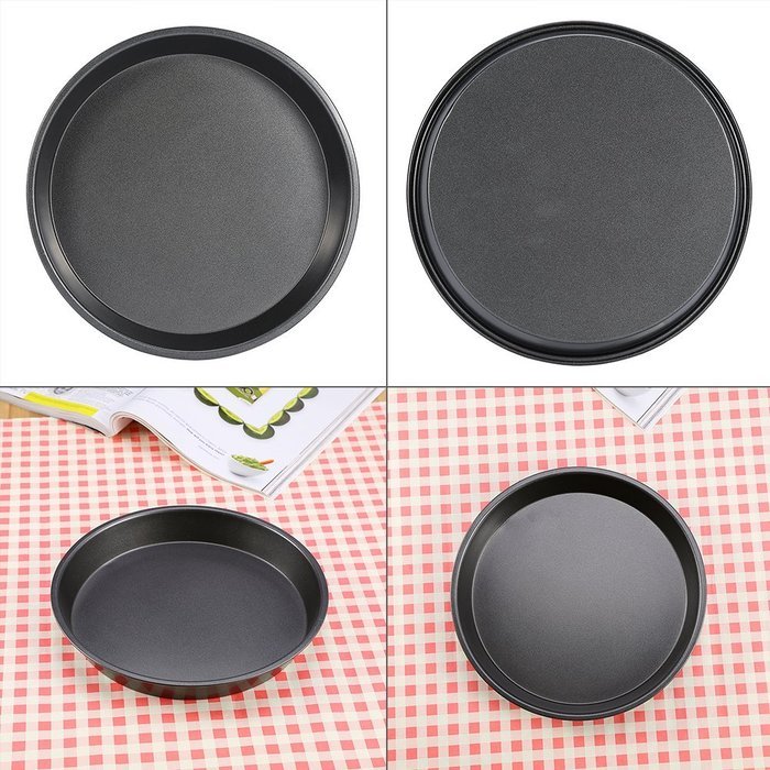 Yosoo Round Deep Dish Pizza Pan Kitchen Bakeware N8