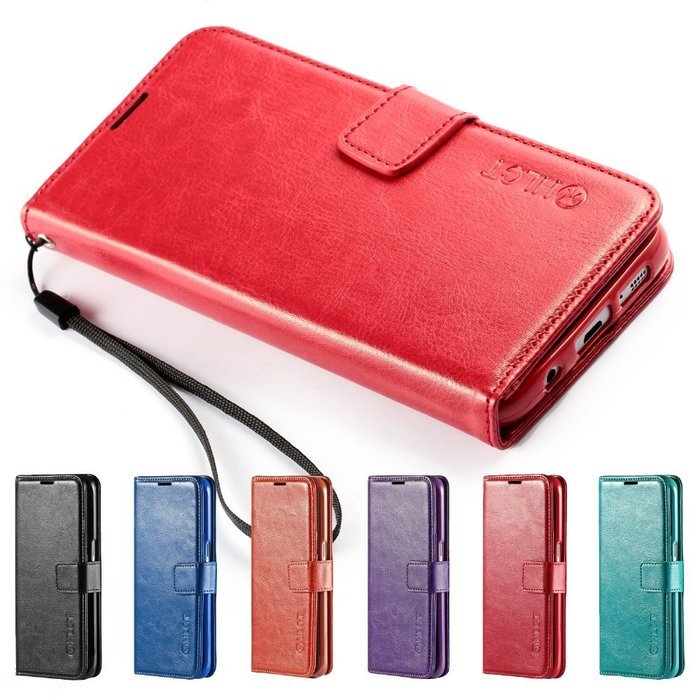 Galaxy S7 Edge Case, HLCT PU Leather Case, With Soft TPU Protective Bumper, Built-In Kickstand, Cash And Card... N9