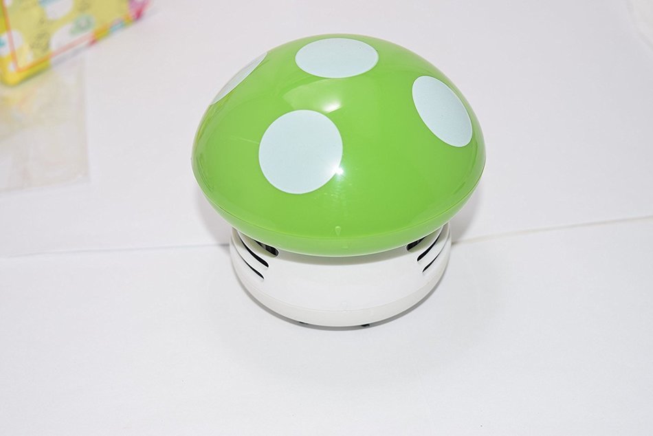 Mushroom Shaped Mini Vacuum Cleaner (Orange)