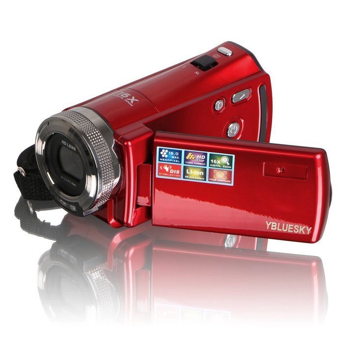 YBLUESKY HDMI 720p 2.7 Inch TFT LCD Rotation Digital Video Camcorder Max 16.0 Mega Pixels 16X Zoom Camera DV Video... N6