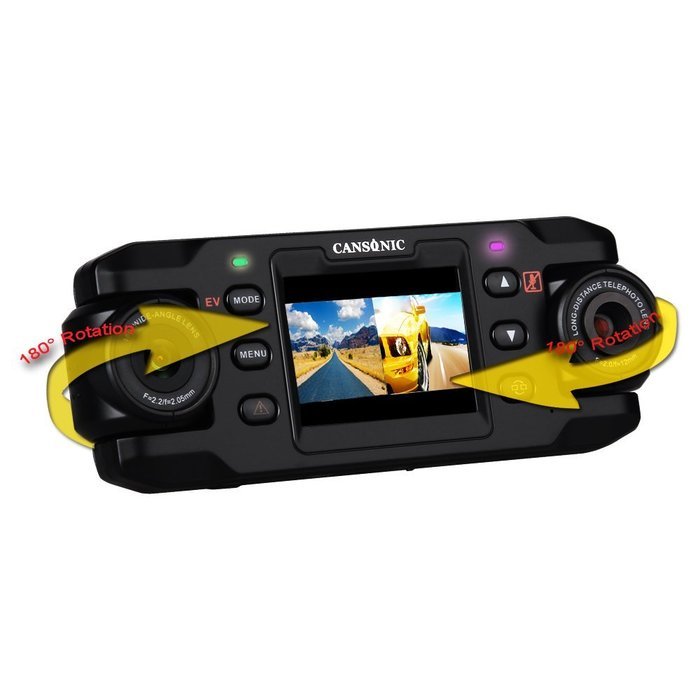 Cansonic&reg; UltraDV888TM Dash Cam, Sport & Car Camera DVR Dashboard, Digital Driving Video Recorder with Full HD... N20