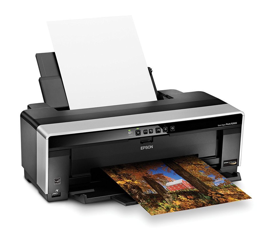 Epson Stylus Photo R2000 Wireless Wide-Format Color Inkjet Printer ...