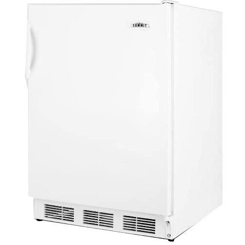 Summit AccuCold AL750 24" 5.5 Cu. Ft. Capacity Freestanding All-Refrigerator with Automatic Defrost Adjustable...