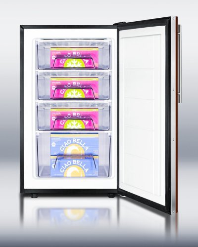 Summit FS408BLBI7IFADA: Commercially listed ADA Compliant 20" wide built-in undercounter all-freezer, -20(degree...