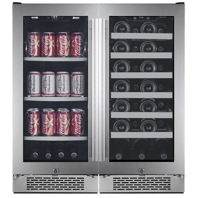 Avallon 27 Bottle + 86 Can Side-by-Side Wine & Beverage Center