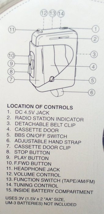 Am/fm Cassette Personal Stereo