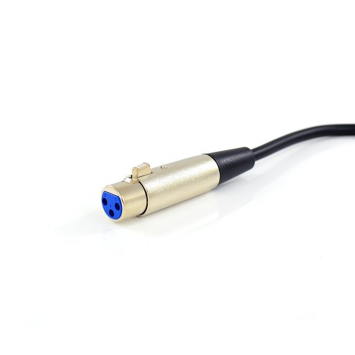 InstallerParts 25 Ft XLR 3P Female to 1/4" Mono Microphone Cable -- Professional Series -- Stage, DJ, Pro, Studio...