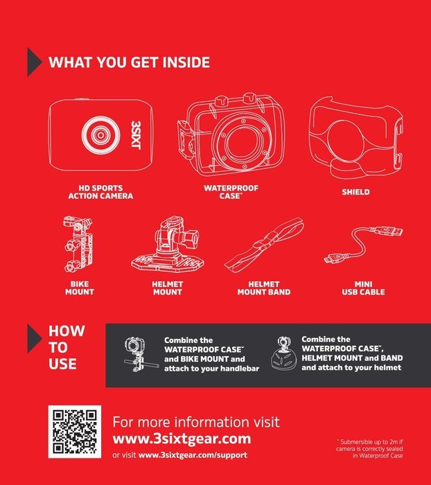FULL HD SPORTS ACTION CAMERA with WIFI Control with your smart phone! N5