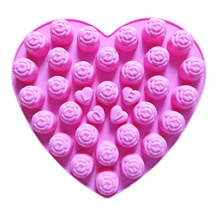 Chocolate Flower Cake Mold, Ludan 15 Cavity Flower Style Silicone Gel Non Stick Cake Bread Mousse Ice Pudding... N2