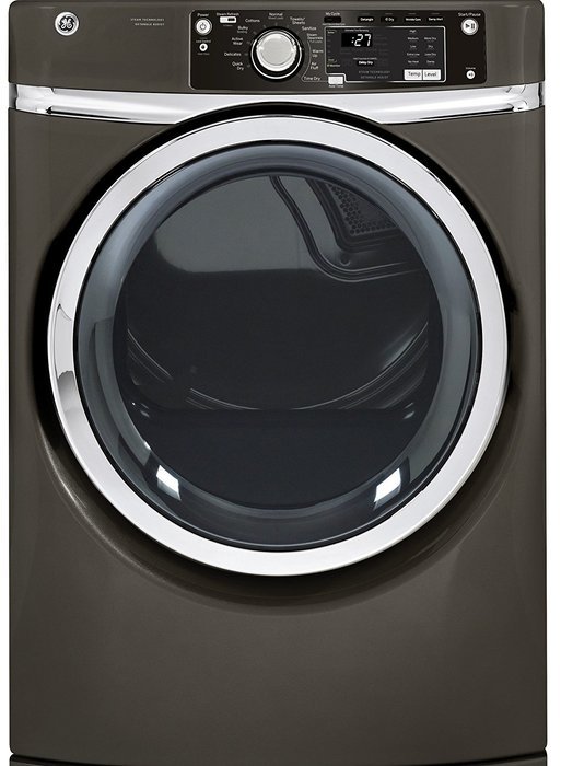 GE GFDR275EHMC RightHeight 8.1 Cu. Ft. Metallic Carbon With Steam Cycle Electric Dryer