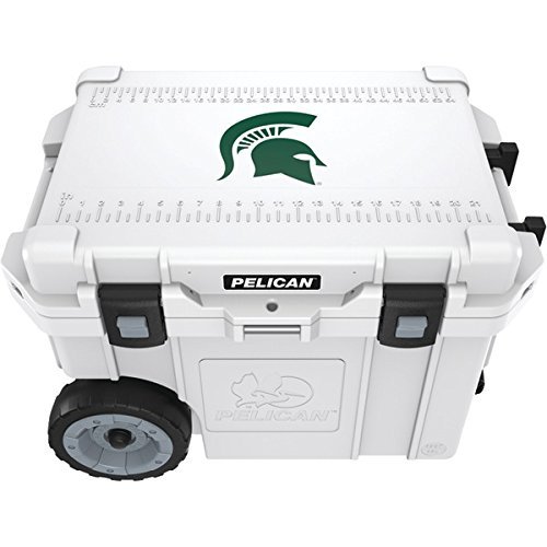 New PELICAN CC-19334-45QWT Michigan State University Spartans Elite Wheeled Cooler