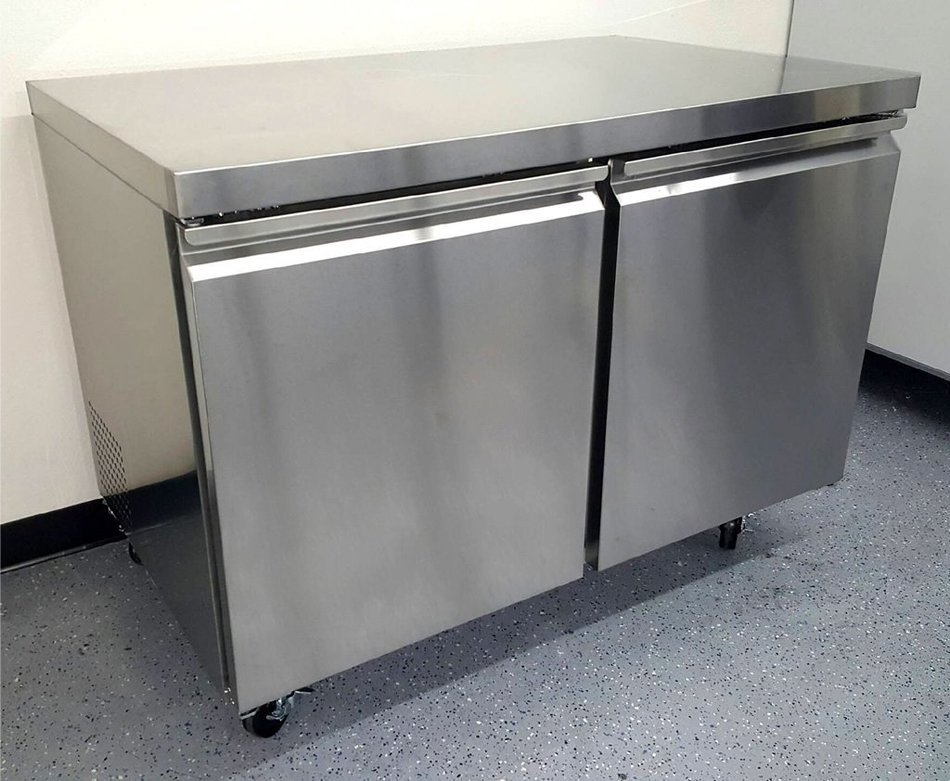 48" Undercounter 2 Door Commercial Restaurant Stainless Steel Freezer, TUC48F, 11.9 Cu. Ft. N3