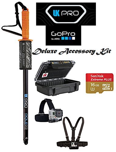 UK Pro Deluxe Accessory Kit For GoPro Camera's #1