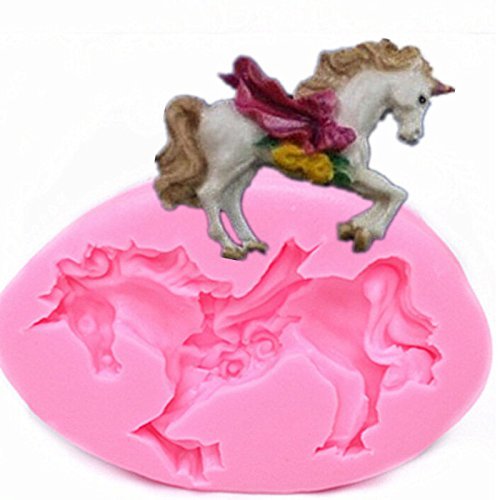 Genenic Baking Tool Sugarcraft Fondant Cake Decorating Mold Carousel Horse Mould