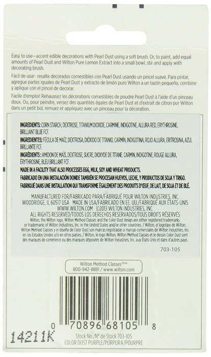 Wilton 489630 Color Dust 3grams-Pkg-Deep Pink N13