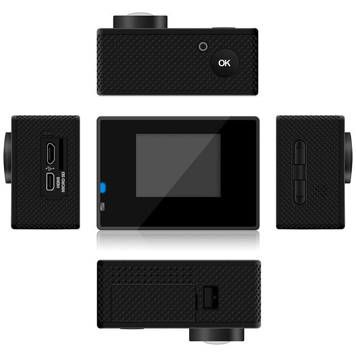 LYNEC 1080P HD 1.5 inch 170&deg; Wide Angle Lens Waterproof DV Camcorder AC65 Outdoor camping Sports Action Camera... N7