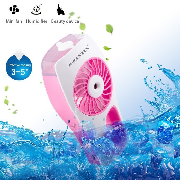 D-FantiX Handheld Fan Battery Operated Portable Water Misting Fans Water Spray Fan with Cooling Mist Humidifier... N17