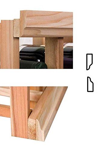 4 ft. Moulding w OG Base & OG Crown (Prime Mahogany - Midnight Black Stain) N2