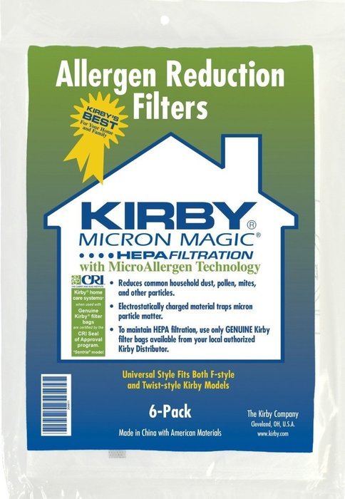 Kirby Allergen Reduction Filters, 204811 (12 pack) N2