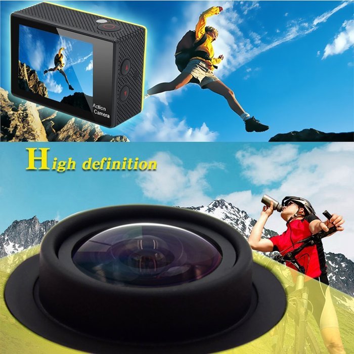 Daretang(tm) H9 2.0 Inch 170 Degree 6g Ultra-wide Angle Lens 4k Ultra-hd 30-meter Waterproof Wi-fi Sports Diving... N15