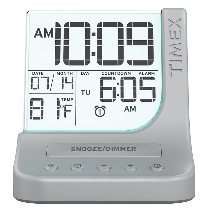 Timex Color Changing Dual Alarm Clock with 1A USB Charge (T125SC)