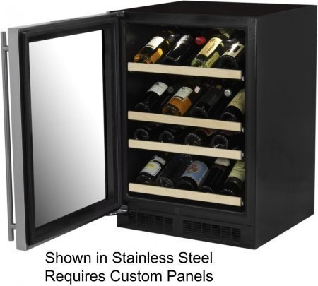 Marvel ML24WSP3LP High Efficiency Single Zone Wine Cellar, 24", Black