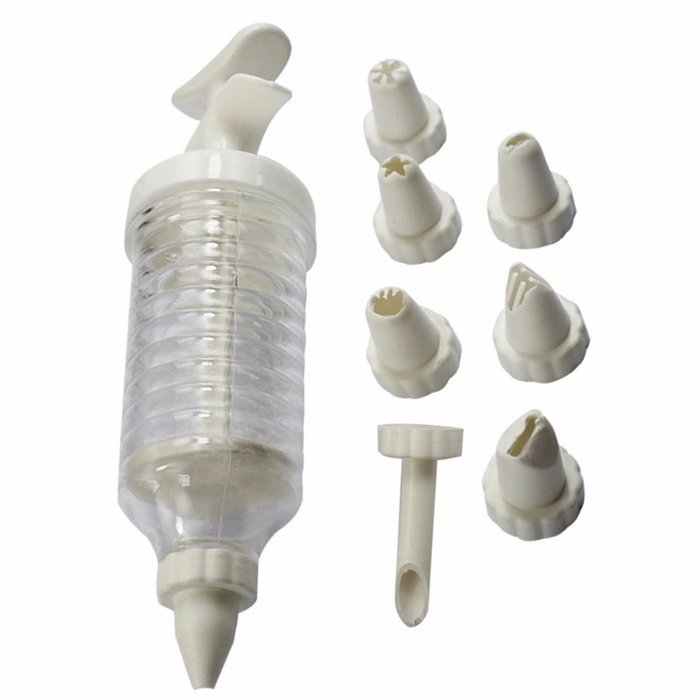 Fondant Cake Decorating Mouth Pen Silicone Chocolate Cream Sauce Baking Tool N7