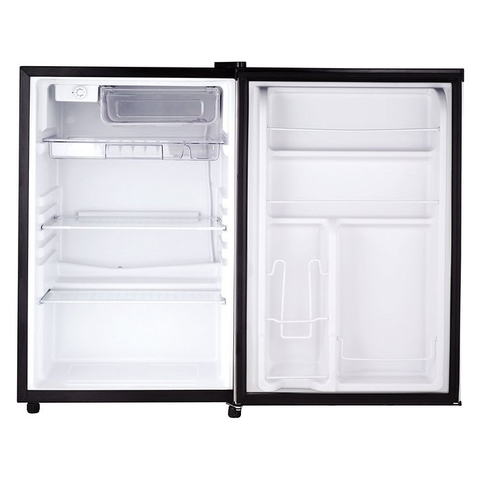 4.6 Cubic Feet, Adjustable Thermostat Door Refrigerator, Stainless Steel