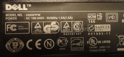 Repair Kit, Dell 2005FPW Rev2, LCD Monitor, Capacitors Only, Not the Entire Board