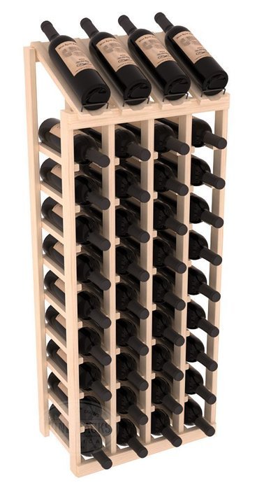 Wine Racks America Ponderosa Pine 4 Column 10 Row Display Top Kit. 13 Stains to Choose From! N7